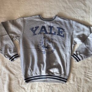 Yale Preppy Gray Sweatshirt